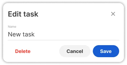 Edit task