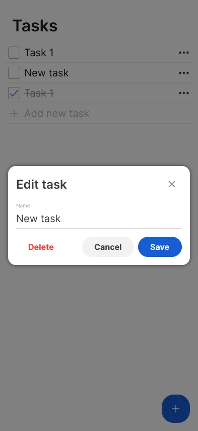 Editing task